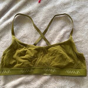 Olive Green Women's Bralette by AWWA